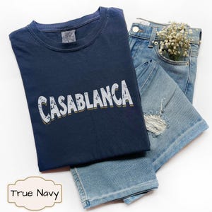 Casablanca Shirt Retro Casablanca TShirt Casablanca Top Minimalist Tee Vintage Inspired T-Shirt Birthday Gifts Comfort Colors® Unisex