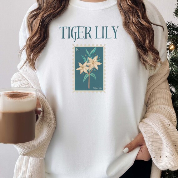 Spring Shirt, Tiger Lily Flower Stamp Spring Clothing Apparel, Unisex, Plus  Size Too Comfort Colors 1717 Tshirt - Etsy