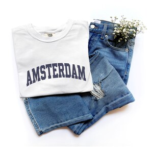 Amsterdam Shirt Comfort Colors® Amsterdam TShirt Netherlands Shirt Holland Gift Souvenir European Honeymoon Matching Group Trip Tees