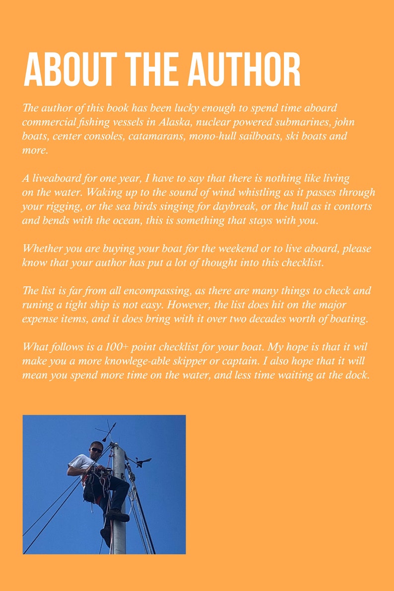 Boat Survey & Inspection Checklist Etsy