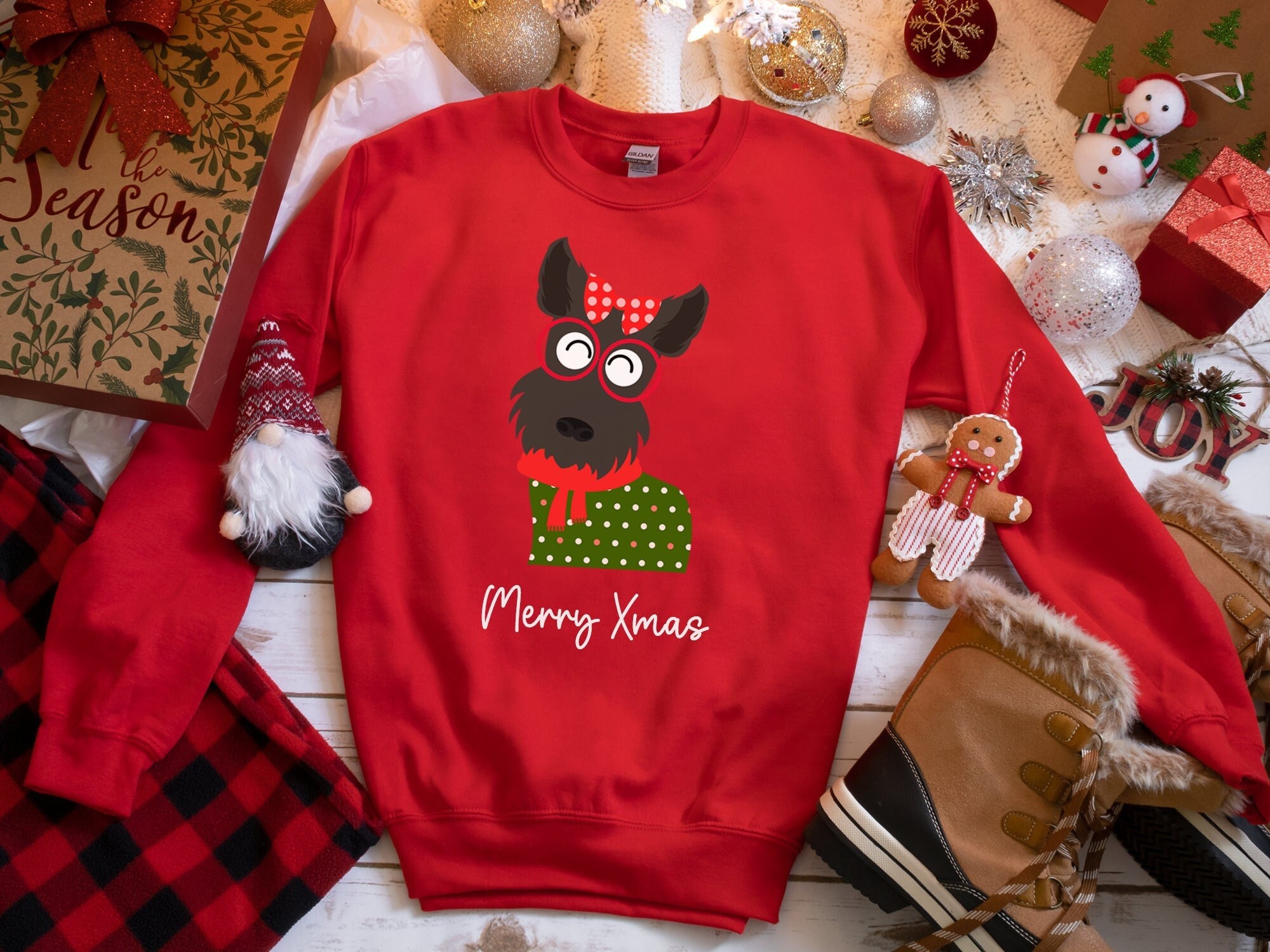 Scottie Dog Sweater - Etsy UK