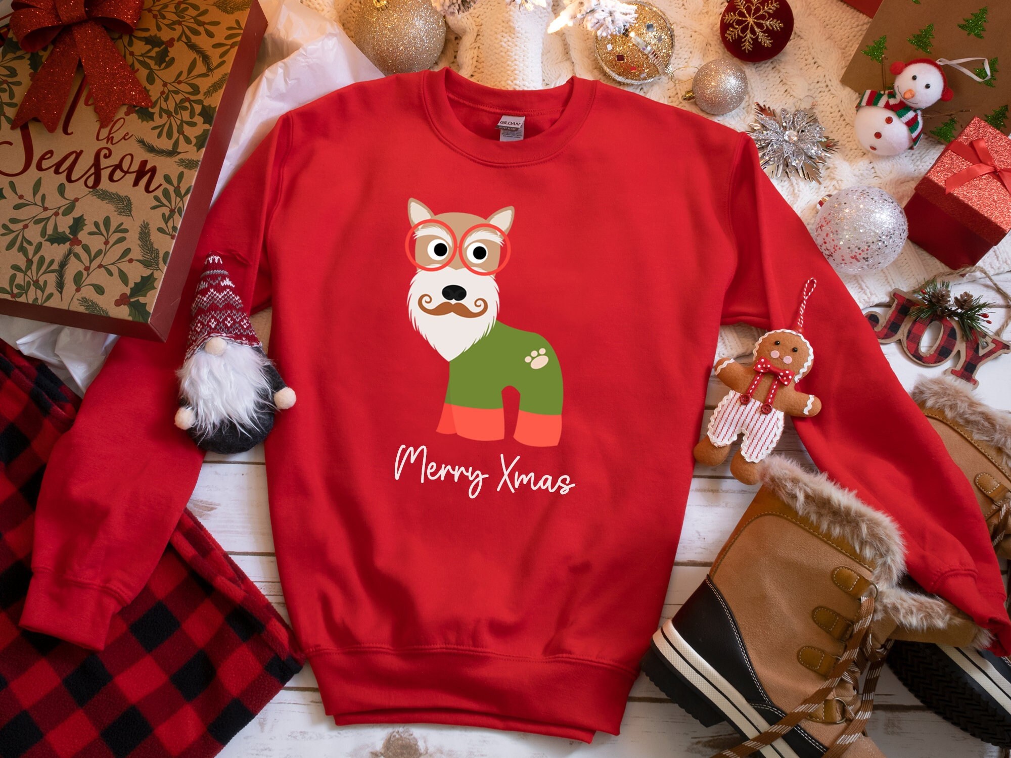 schnauzer christmas jumpers