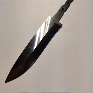Scandi Knife Blade Blank Bushcraft NE Bambi 125mm Jagdmesser Stick Tang Camping DIY Hunting Making Supplies 440b Stainless Steel Nordic Edge