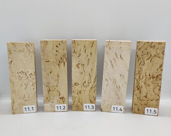 Scandinavian Masur Curly Birch Burl Blocks 10 Knife Handle Material ...