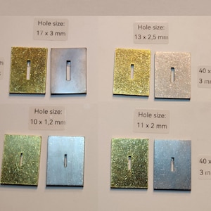 Universal Bolster Piece Brass Stainless Steel DIY Knife Making Supplies Material Finger Guard Octagonal Nordic Edge 1,2 2 2,5 3 mm 3x4cm