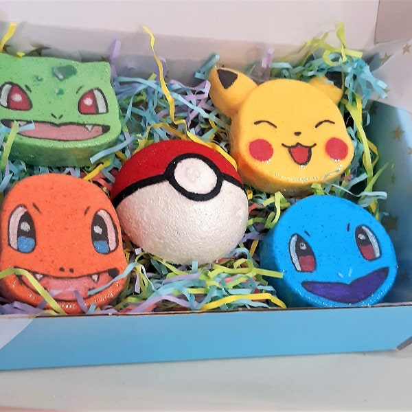 Poke Inspired Bath Bomb Gift Set. Perfect Birthday, Christmas gift. Father's Day.