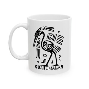 Guatemalan Ceramic Mug - Unique Gift for Coffee Lovers, Cultural Art Design, Ideal for Birthdays, Holidays, Home Decor, Collectibles