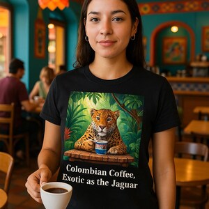 Jaguar Coffee T-Shirt, Columbian Coffee