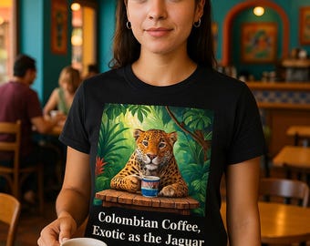 Jaguar Coffee T-Shirt, Columbian Coffee