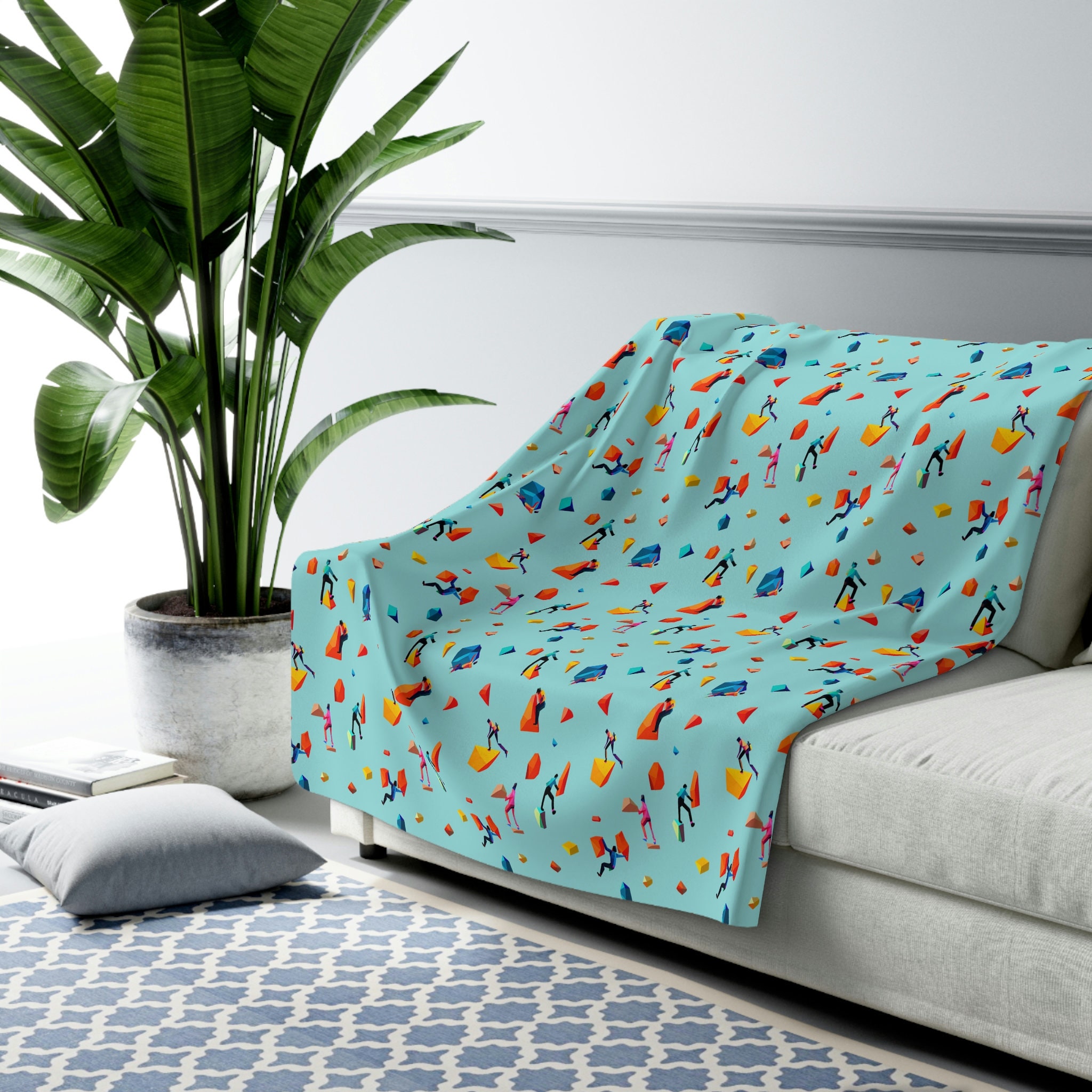 Camp Rock Blanket Etsy