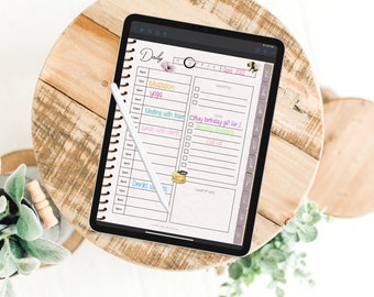 Pressed Flowers Spring Themed Digital Planner, Best Digital Planner, Undated Planner, Ipad Planner, GoodNotes Planner, Ipad Pro Planner