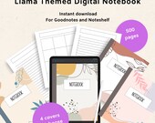 Botanicals Themed Digital Notebook, GoodNotes Notebook, Notability Notebook, Ipad Notebook, Student Notebook, 4 covers to choose from |