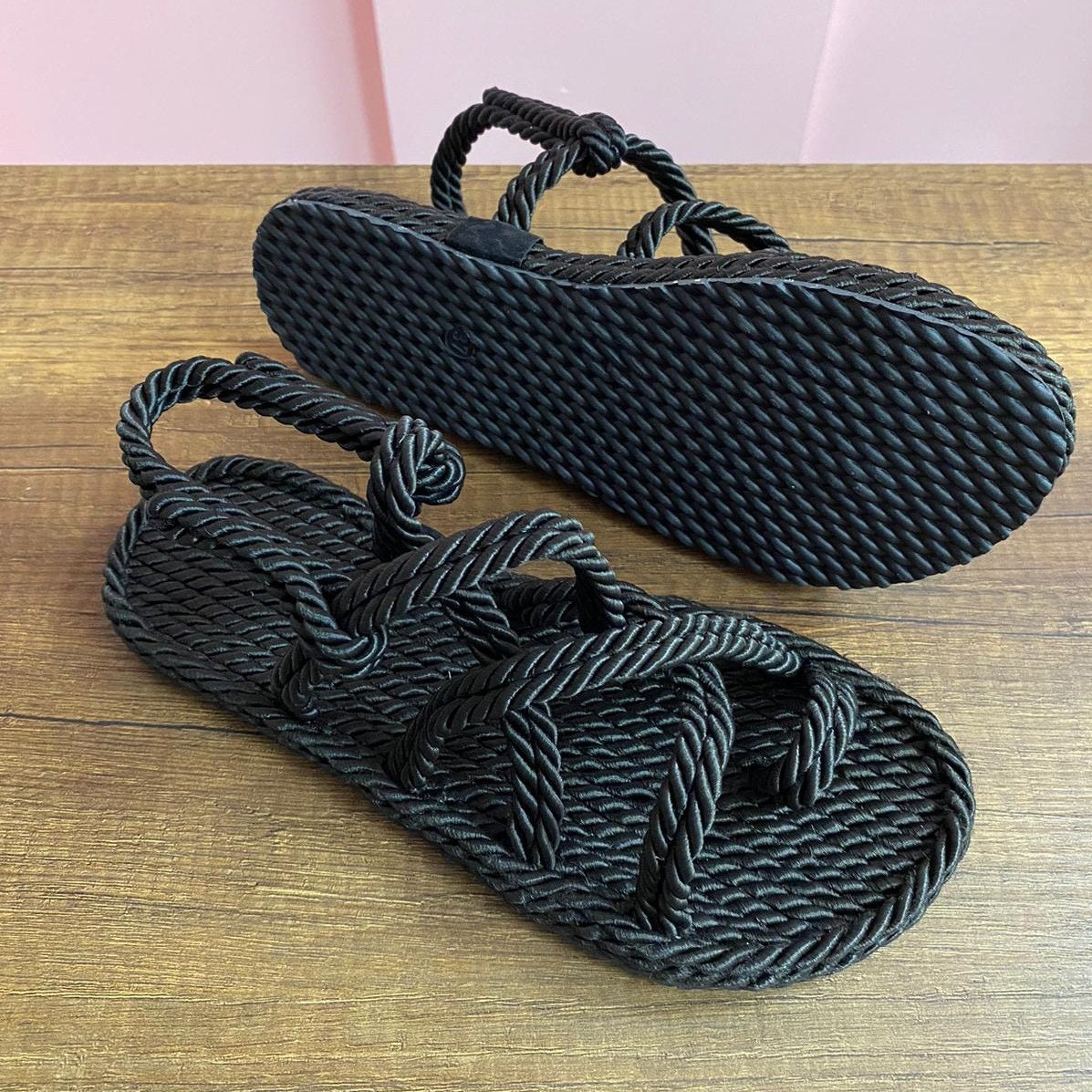 Rope Sandals for Womens, Braided Rope Flip-flops, Best Seller Strappy ...