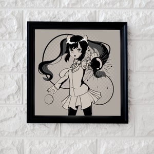 Cute Anime Manga Cartoon Girl Watercolour Poster Print Wall Hanging Room Decor Mona Megistus  Magical Girl Sailor Moon