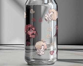 Alien stage Glass Luka X Hyuna | Clear can glass | Anime | Fan-Made | Gift | Cute |