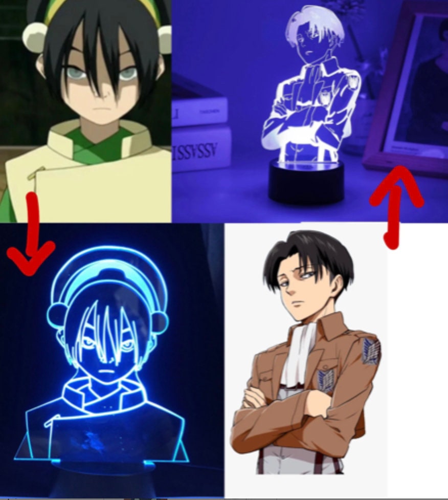 Custom LED Light | Anime | Manga | Nightlight | Japan | Gaming | Gift ...