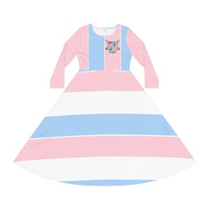 Gamma Phi Delta Sorority &quot;Shield&quot; Women&#39;s Long Sleeve Dance Dress