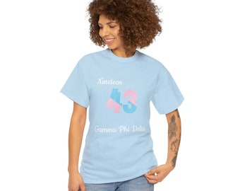 Gamma Phi Delta Sorority "1943" Unisex Heavy Cotton Tee