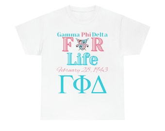Gamma Phi Delta Sorority Tee, Gamma For Life Shirt