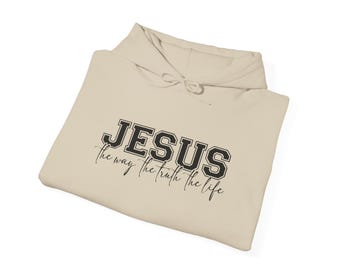 Faith Apparel Unisex Hoodie, Inspirational Christian Sweatshirt, Religious Gift, Bible Verse Clothing, Cozy Activewear