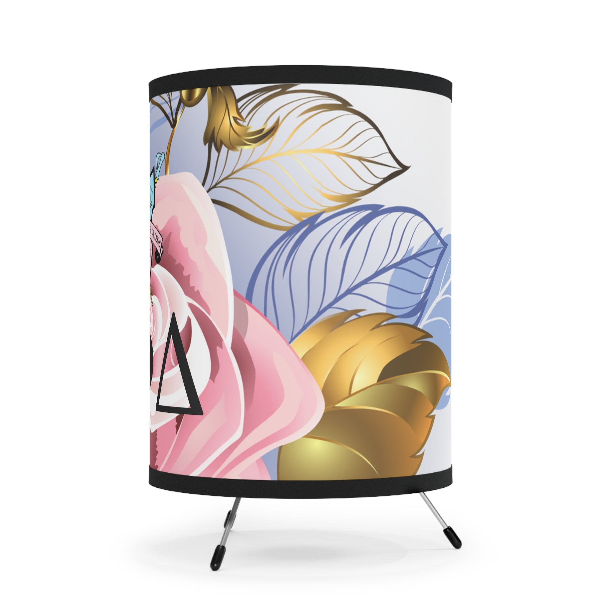 Gamma Phi Delta Shield and Letter, Tripod Lamp With Highres Printed