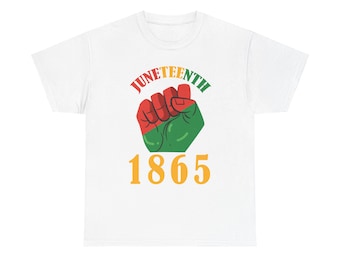 Juneteenth 1865 T-Shirt, African American History Tee, Black History Month Shirt, Civil Rights Movement Top, Freedom Day Apparel