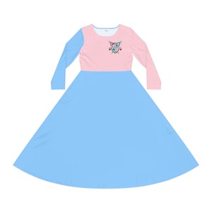 Gamma Phi Delta Sorority &quot;Shield&quot; Women&#39;s Long Sleeve Dance Dress