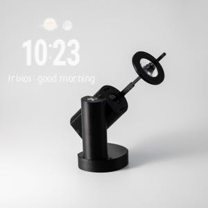 Frixos モデル Halotime - 壁や天井への明るい昼光色の投影、時間と天気を表示する Wi-Fi、USB タイプ C