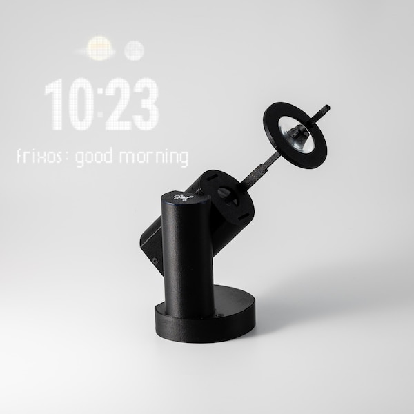 Frixos Halotime Smart Projector - Daylight Visible Clock, Weather, HomeAssistant and more.