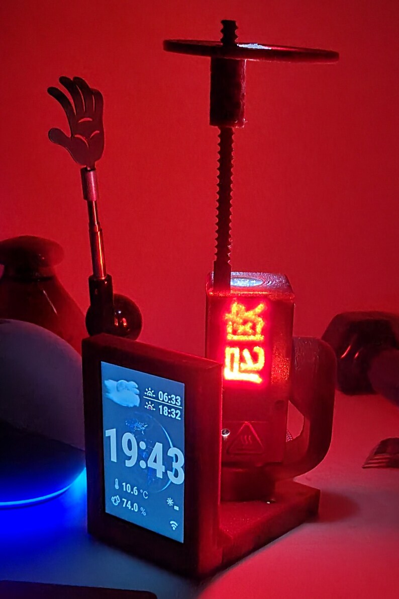 Frixos Daylight Projection Clock Etsy