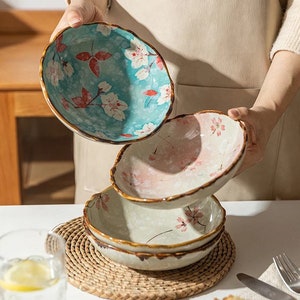 Japanese Style Ceramic Salad Bowls