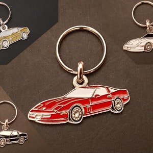 Porte-clés métal Chevrolet Corvette C4