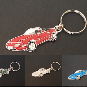 Mazda MX-5 and RX-7, Miata and Savana MX5 RX7 metal keychain