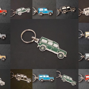 Land Rover 90, 110 and Range Rover Classic metal keyring