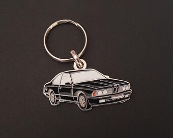 BMW E24 and E9 Series 6 metal keychains. 2800 628 630 633 635 CSi CS - various colors