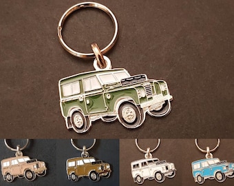 Porte-clés métal Land Rover Series III