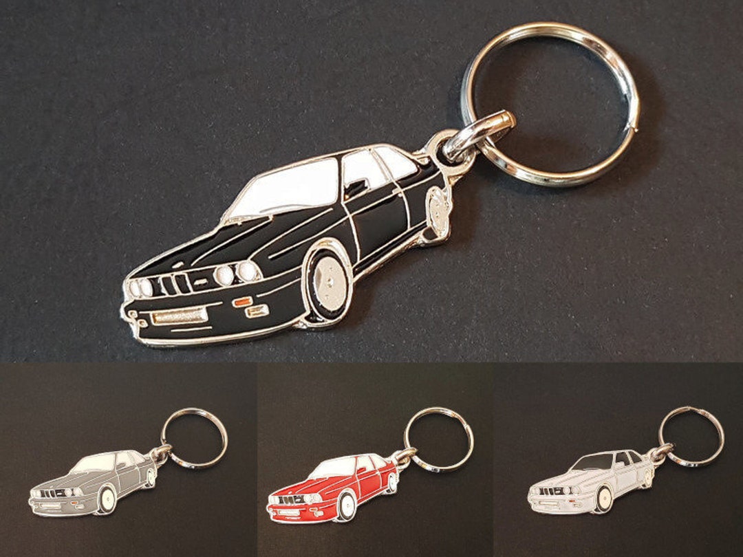 Stainless Steel Keychain Keyfob For BMW E30 – 320is, 323i, 325i, M3 – Shiny German Made