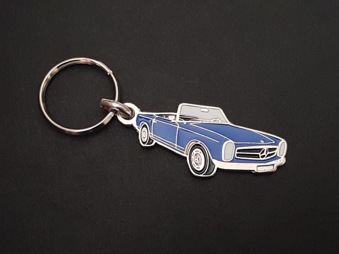 Mercedes Pagoda and R107 Metal Keychain, W113 W121 W198 190SL