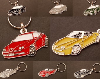 Alfa Romeo GTV and Spider 916 Metal Keychain