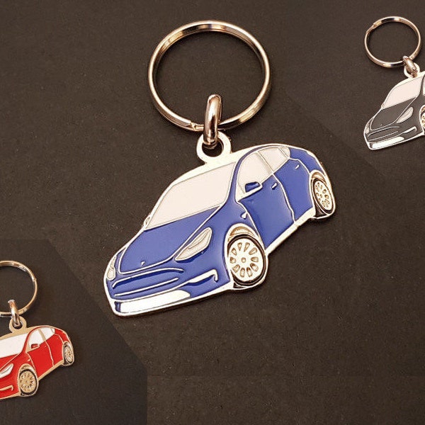 Porte-clés métal Tesla Model Y