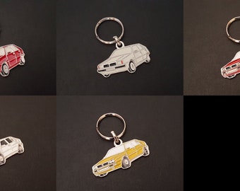 Metal key ring Lancia Delta, Evoluzione HF Integrale 4WD Evo