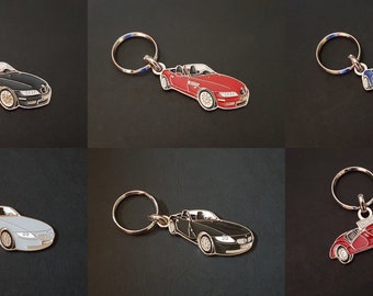 BMW Z3 and Z4 convertible metal keychain. Z3M Z4M roadster