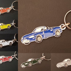 Porte-clés métal Mazda MX-5 NB, MX5