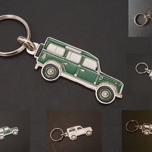 Land Rover 90, 110 and Range Rover Classic metal keyring