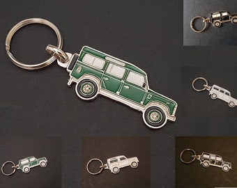 Porte-clés métal Land Rover 90, 110 et Range Rover Classic