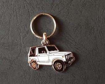 Metal keychains for Suzuki Samurai, Vitara, and Santana