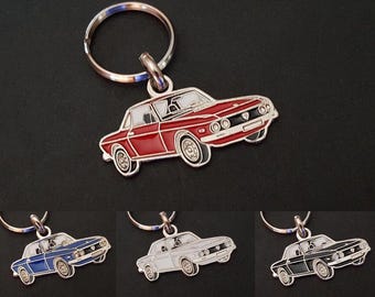 Metal key ring for Lancia Fulvia, Montecarlo, Stratos, Scorpion