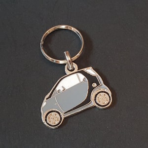 Metal key ring Smart City Coupé and Fortwo Smartcar