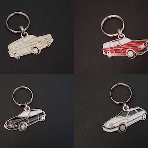 Porte-clés métal Volvo 245, 265, Amazon, 480 et 140