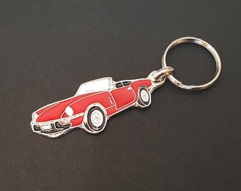 Metal key ring Triumph Spitfire, TR4 and TR5